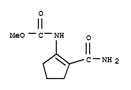 1-Cyclopentene-1-carbamic acid,2-carbamoyl-,methyl ester (5ci) Structure,828914-06-3Structure