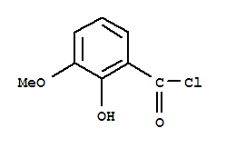 Benzoyl chloride, 2-hydroxy-3-methoxy-(9ci)Structure,82944-14-7Structure Benzoyl chloride, 2-hydroxy-3-methoxy-(9ci) Structure,82944-14-7Structure