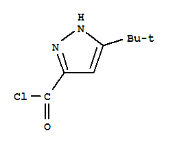 1H-pyrazole-3-carbonyl chloride, 5-(1,1-dimethylethyl)-(9ci) Structure,83405-72-5Structure