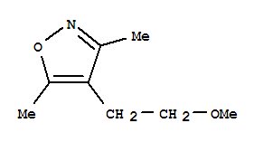 Isoxazole, 4-(2-methoxyethyl)-3,5-dimethyl-(9ci) Structure,83467-32-7Structure