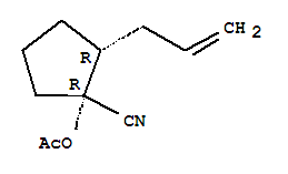 Cyclopentanecarbonitrile,1-(acetyloxy)-2-(2-propenyl)-,(1r,2r)-rel-(9ci) Structure,834885-54-0Structure