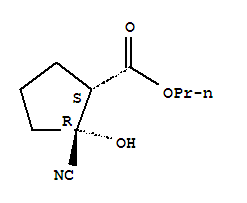 (1R,2S)-rel-(9CI)-2-氰基-2-羟基环戊烷羧酸丙酯结构式_834885-86-8结构式