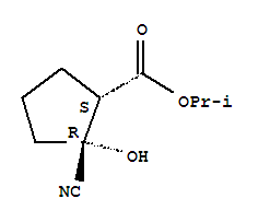 (1S,2R)-(9CI)-2-氰基-2-羟基环戊烷羧酸-1-甲基乙酯结构式_834886-12-3结构式