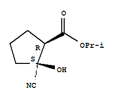 (1R,2S)-(9CI)-2-氰基-2-羟基环戊烷羧酸-1-甲基乙酯结构式_834886-24-7结构式