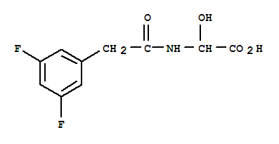 (9CI)-[[(3,5-二氟苯基)乙酰基]氨基]羟基乙酸结构式_834911-78-3结构式