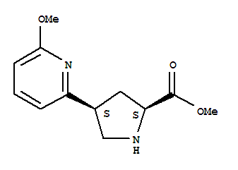 L-proline, 4-(6-methoxy-2-pyridinyl)-, methyl ester, (4s)- Structure,835923-28-9Structure