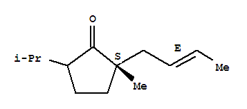 (2S)-(9CI)-2-(2E)-2-丁烯-2-甲基-5-(1-甲基乙基)-环戊酮结构式_836628-77-4结构式