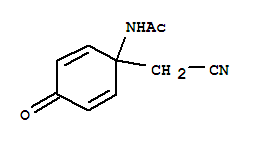 Acetamide,n-[1-(cyanomethyl)-4-oxo-2,5-cyclohexadien-1-yl]- Structure,837373-82-7Structure