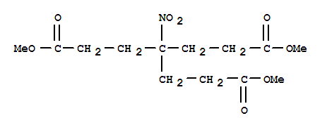 4-(3-甲氧基-3-氧代丙基)-4-硝基庚二酸二甲酯结构式_83935-54-0结构式