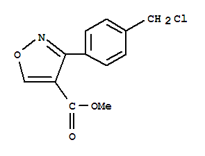 4-Isoxazolecarboxylicacid,3-[4-(chloromethyl)phenyl]-,methylester(9ci) Structure,839718-03-5Structure