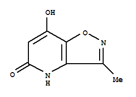 (9ci)-7-羟基-3-甲基-异噁唑并[4,5-b]吡啶-5(4h)-酮结构式_83988-34-5结构式