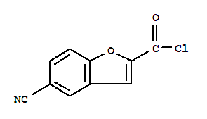 2-Benzofurancarbonyl chloride, 5-cyano-(9ci) Structure,84102-83-0Structure