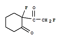 Cyclohexanone, 2-fluoro-2-(fluoroacetyl)-(9ci) Structure,84131-43-1Structure