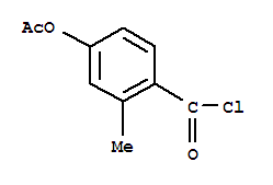 Benzoyl chloride, 4-(acetyloxy)-2-methyl-(9ci)Structure,84436-98-6Structure Benzoyl chloride, 4-(acetyloxy)-2-methyl-(9ci) Structure,84436-98-6Structure