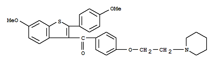 Raloxifene Bismethyl Ether Structure,84541-38-8Structure