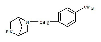 (1S,4s)-(+)-2-(4-trifluoromethyl-benzyl)-2,5-diaza-bicyclo[2.2.1]heptane di(trifluoromethylacetate) Structure,845866-70-8Structure