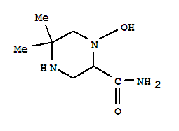 (9CI)-1-羟基-5,5-二甲基-2-哌嗪羧酰胺结构式_845886-05-7结构式