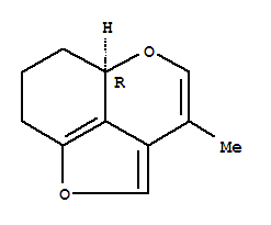 (5aR)-(9CI)-5a,6,7,8-四氢-3-甲基-呋喃并[4,3,2-de][1]苯并吡喃结构式_845962-06-3结构式