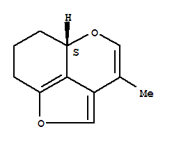 (5aS)-(9CI)-5a,6,7,8-四氢-3-甲基-呋喃并[4,3,2-de][1]苯并吡喃结构式_845962-07-4结构式