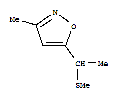 Isoxazole, 3-methyl-5-[1-(methylthio)ethyl]-(9ci) Structure,84654-06-8Structure