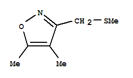 (9ci)-4,5-二甲基-3-[(甲基硫代)甲基]-异噁唑结构式_84654-45-5结构式