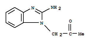 (9ci)-1-(2-氨基-1H-苯并咪唑-1-基)-2-丙酮结构式_84705-05-5结构式