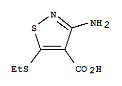 4-Isothiazolecarboxylicacid,3-amino-5-(ethylthio)-(9ci) Structure,84728-50-7Structure