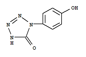 1-(4-羟基苯基)-1,2-二氢-5H-四唑-5-酮结构式_847606-94-4结构式