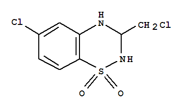 1,1-二氧化物-6-氯-3-(氯甲基)-3,4-二氢-2H-1,2,4-苯并噻二嗪结构式_847997-88-0结构式