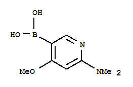 Boronic acid,[6-(dimethylamino)-4-methoxy-3-pyridinyl]-(9ci) Structure,848360-78-1Structure