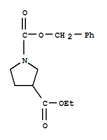 1-Cbz-pyrrolidine-3-carboxylic acid ethyl ester Structure,848413-99-0Structure