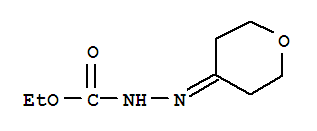 Hydrazinecarboxylic acid,(tetrahydro-4h-pyran-4-ylidene)-,ethyl ester (9ci) Structure,848667-12-9Structure