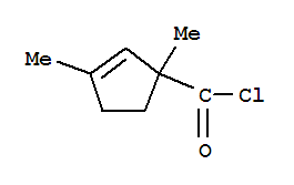 2-Cyclopentene-1-carbonyl chloride, 1,3-dimethyl-(9ci) Structure,84884-05-9Structure