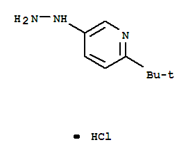 2-(1,1-二甲基乙基)-5-肼基吡啶盐酸盐结构式_848841-56-5结构式