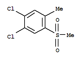 1,2-Dichloro-4-methyl-5-(methylsulfonyl)benzene Structure,849035-75-2Structure