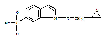 6-(Methylsulfonyl)-1-(oxiran-2-ylmethoxy)-1h-indole Structure,849924-91-0Structure