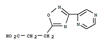 3-(3-吡嗪-2-基-1,2,4-噁二唑-5-基)丙酸结构式_849925-05-9结构式