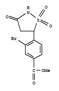 Methyl 3-bromo-4-(1,1-dioxido-3-oxoisothiazolidin-5-yl)benzoate Structure,850318-40-0Structure