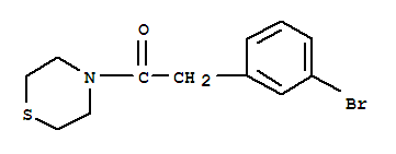 2-(3-Bromo-phenyl)-1-thiomorpholin-4-yl-ethanone Structure,850349-34-7Structure