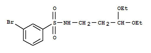 3-Bromo-n-(3,3-diethoxy-propyl)-benzenesulfonamide Structure,850349-38-1Structure