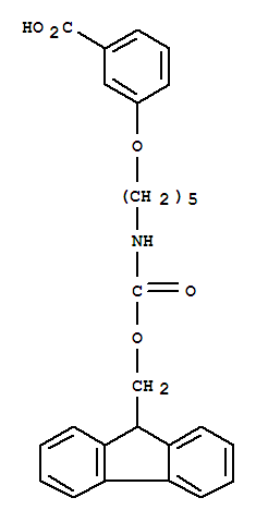 3-(5-[(Fluoren-9-ylmethoxy)carbonylamino]pentyloxy)benzoic acid Structure,850349-64-3Structure