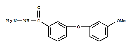 1-(3-Methoxyphenoxy)benzene-3-carbohydrazide Structure,850350-02-6Structure