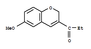 1-(6-甲氧基-2H-色烯-3-基)-1-丙酮结构式_850350-06-0结构式