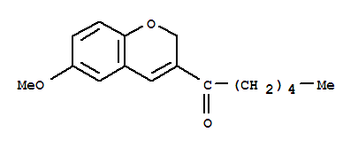 1-(6-甲氧基-2H-色烯-3-基)-1-己酮结构式_850350-12-8结构式