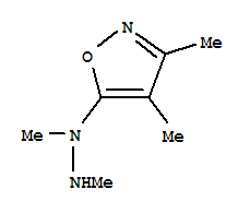 (9ci)-5-(1,2-二甲基肼基)-3,4-二甲基-异噁唑结构式_85053-79-8结构式