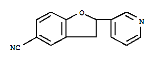 2-(吡啶-3-基)-2,3-二氢苯并呋喃-5-甲腈结构式_851777-36-1结构式