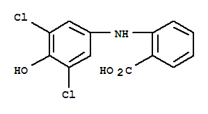 2-[(3,5-二氯-4-羟基苯基)氨基]-苯甲酸结构式_851961-83-6结构式