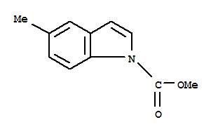 1H-indole-1-carboxylic acid,5-methyl-,methyl ester Structure,852105-08-9Structure