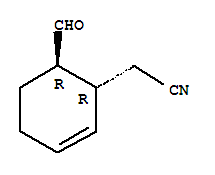 2-Cyclohexene-1-acetonitrile, 6-formyl-, trans-(9ci) Structure,85251-20-3Structure