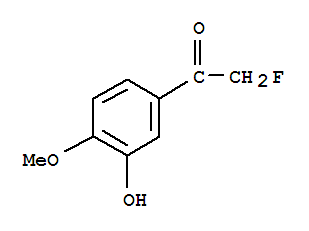 (9ci)-2-氟-1-(3-羟基-4-甲氧基苯基)-乙酮结构式_85465-61-8结构式